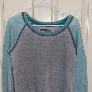 Teal and gray Nollie sweater